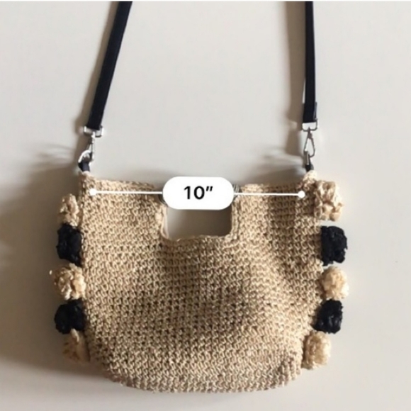 Topshop straw pom-pom purse - Picture 8 of 15